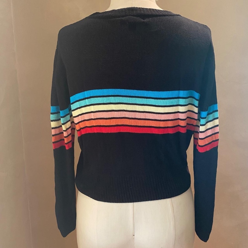 HERA COLLECTION Rainbow mid length Sweater Size Large - Picture 10 of 12